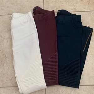 Set of 3 Moto Jeggings